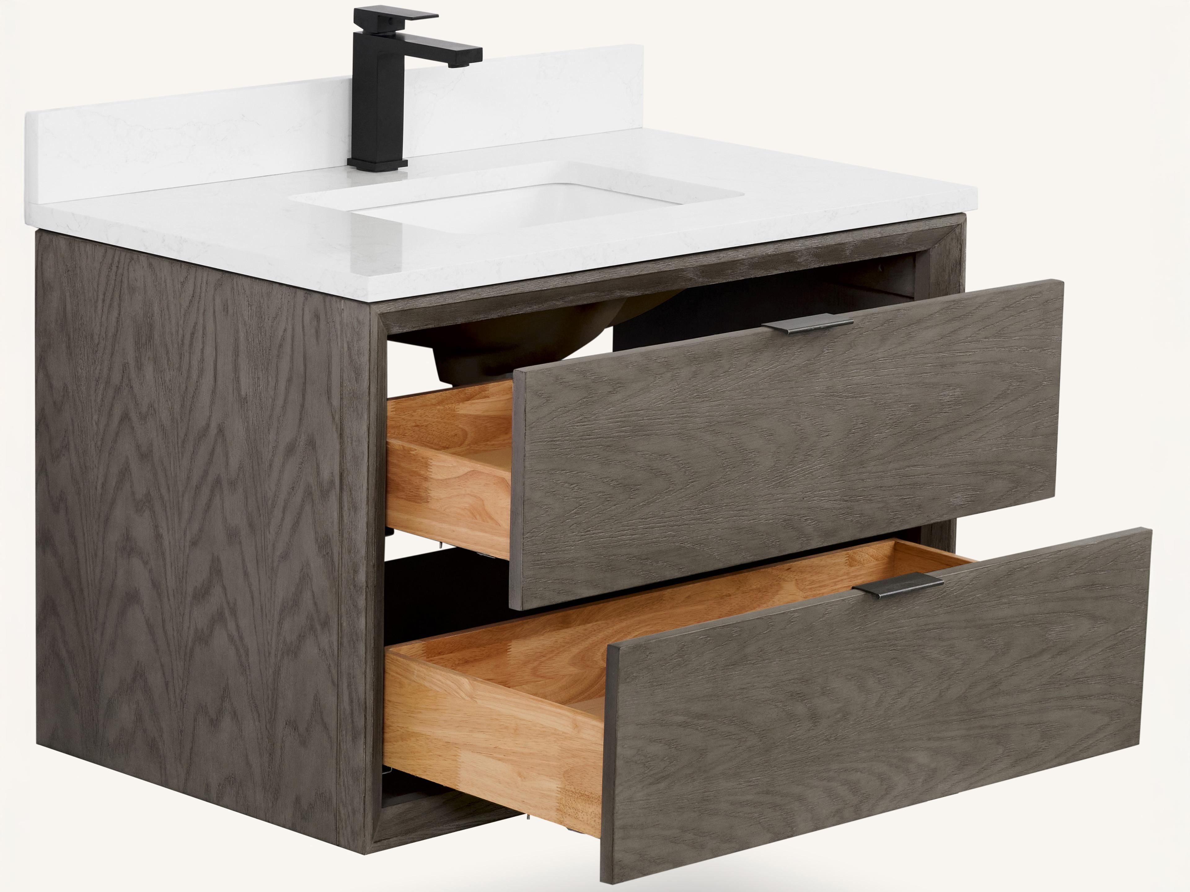 Legion Furniture Wh Series Grey Oak Vanity