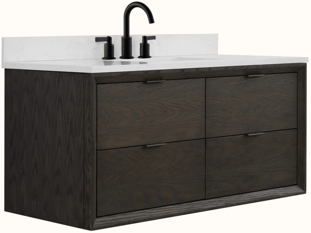 Legion Furniture Wh Series Brown Oak Vanity