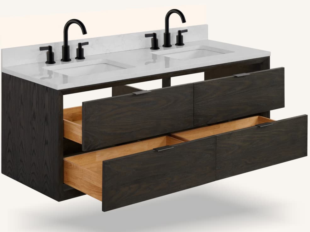 Legion Furniture Wh Series Brown Oak Vanity