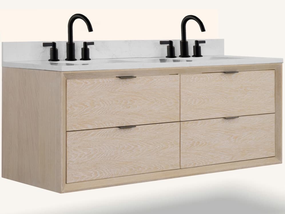 Legion Furniture Wh Series Whitewashed Oak Vanity