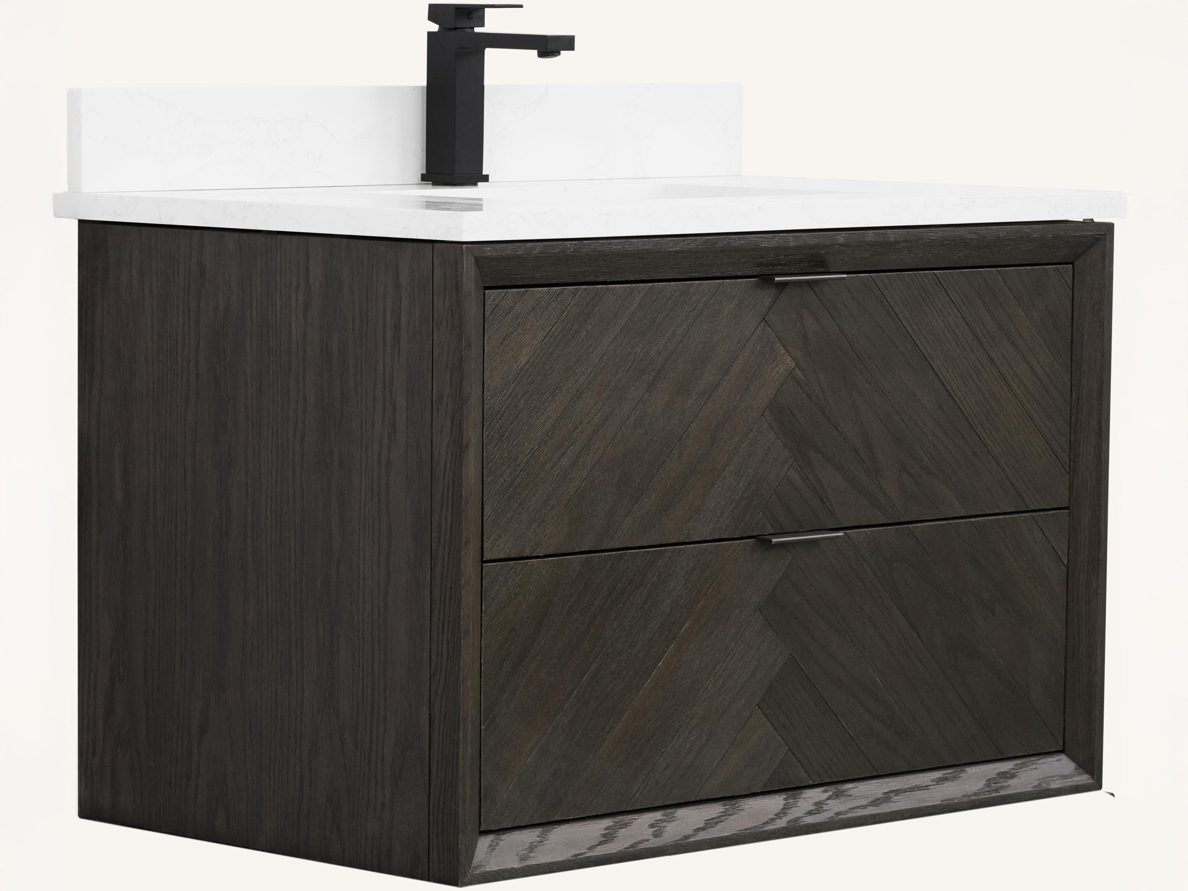Legion Furniture Wh Series Brown Oak Vanity