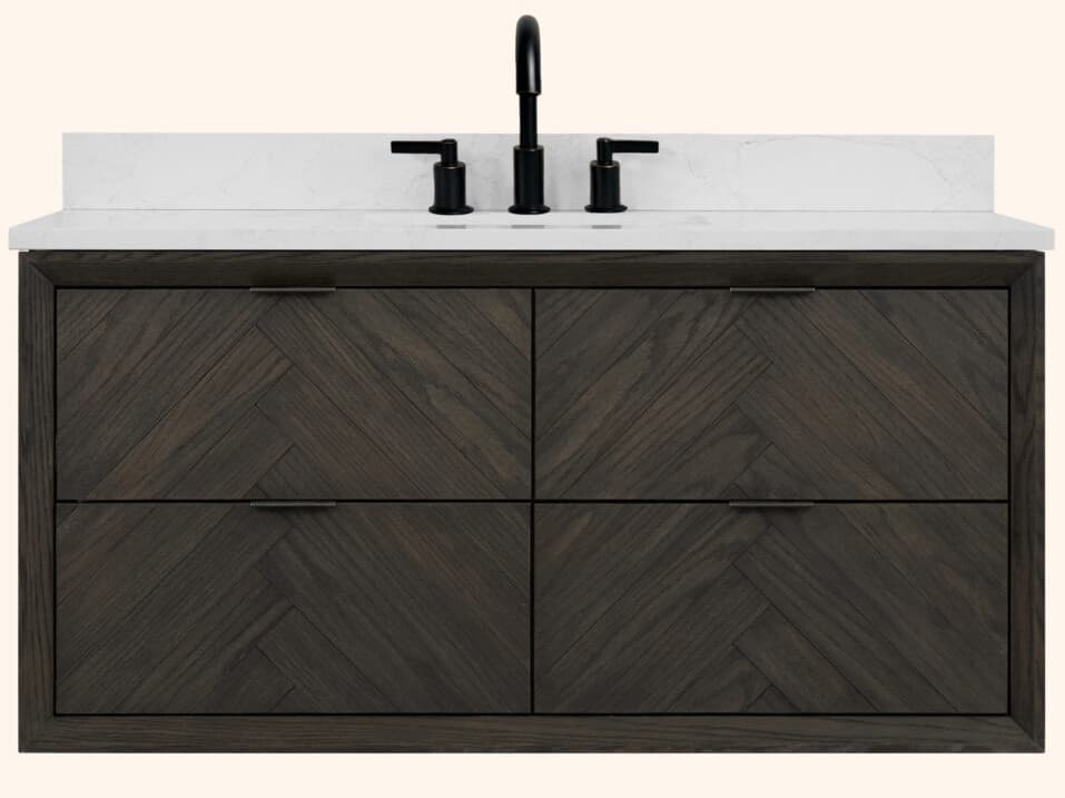 Legion Furniture Wh Series Brown Oak Vanity