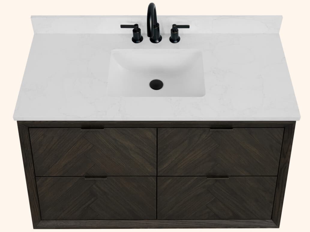 Legion Furniture Wh Series Brown Oak Vanity