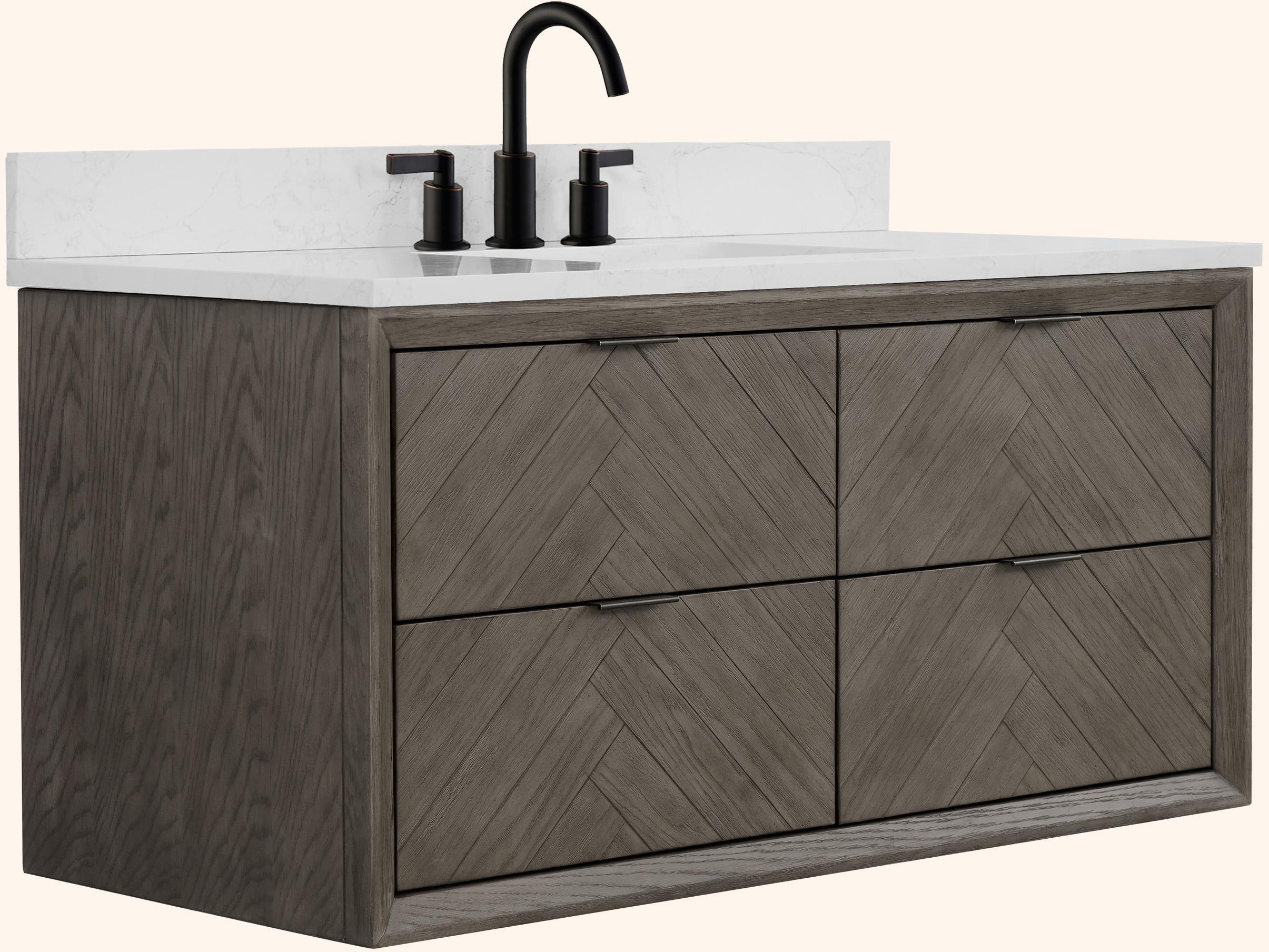 Legion Furniture Wh Series Grey Oak Vanity