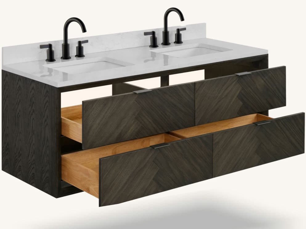 Legion Furniture Wh Series Brown Oak Vanity