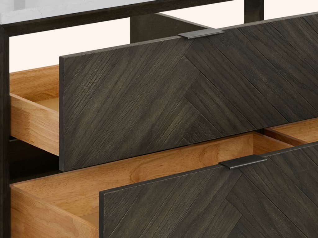 Legion Furniture Wh Series Brown Oak Vanity