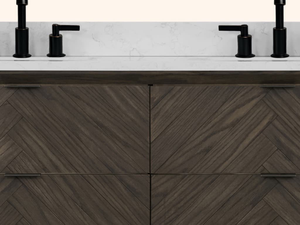 Legion Furniture Wh Series Brown Oak Vanity