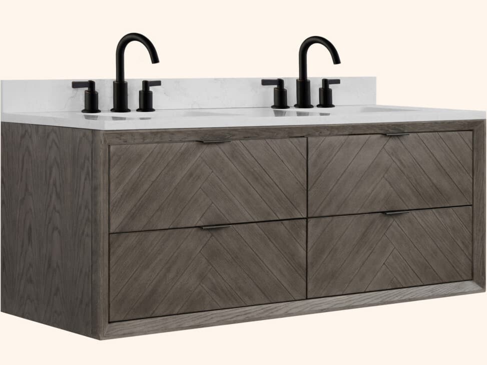 Legion Furniture Wh Series Grey Oak Vanity