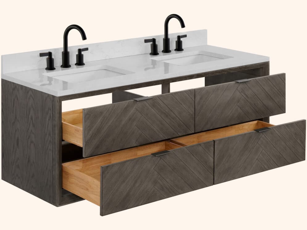 Legion Furniture Wh Series Grey Oak Vanity