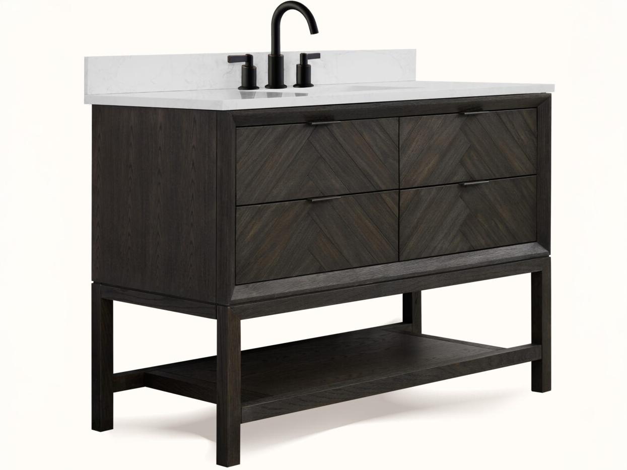 Legion Furniture Wh Series Brown Oak Vanity