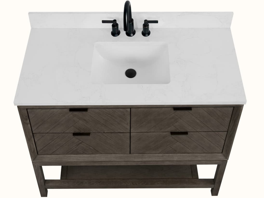 Legion Furniture Wh Series Grey Oak Vanity