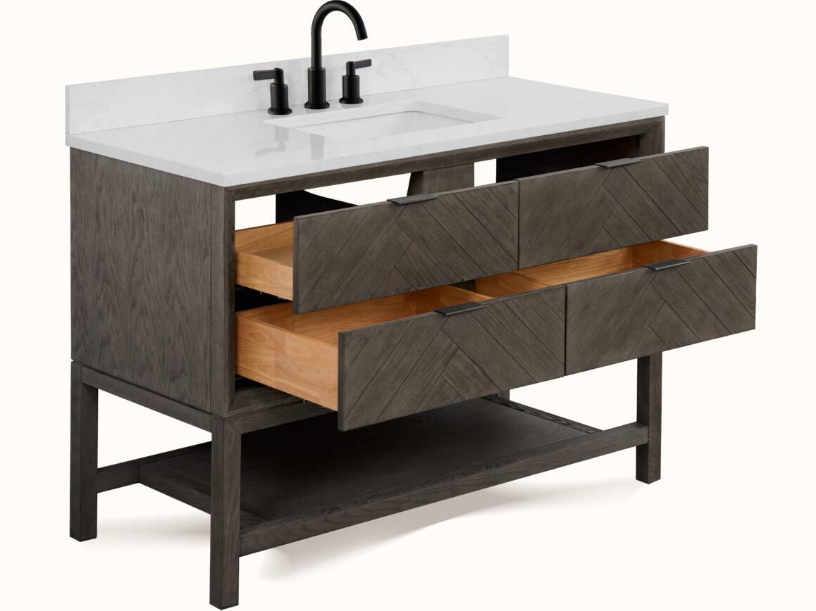 Legion Furniture Wh Series Grey Oak Vanity