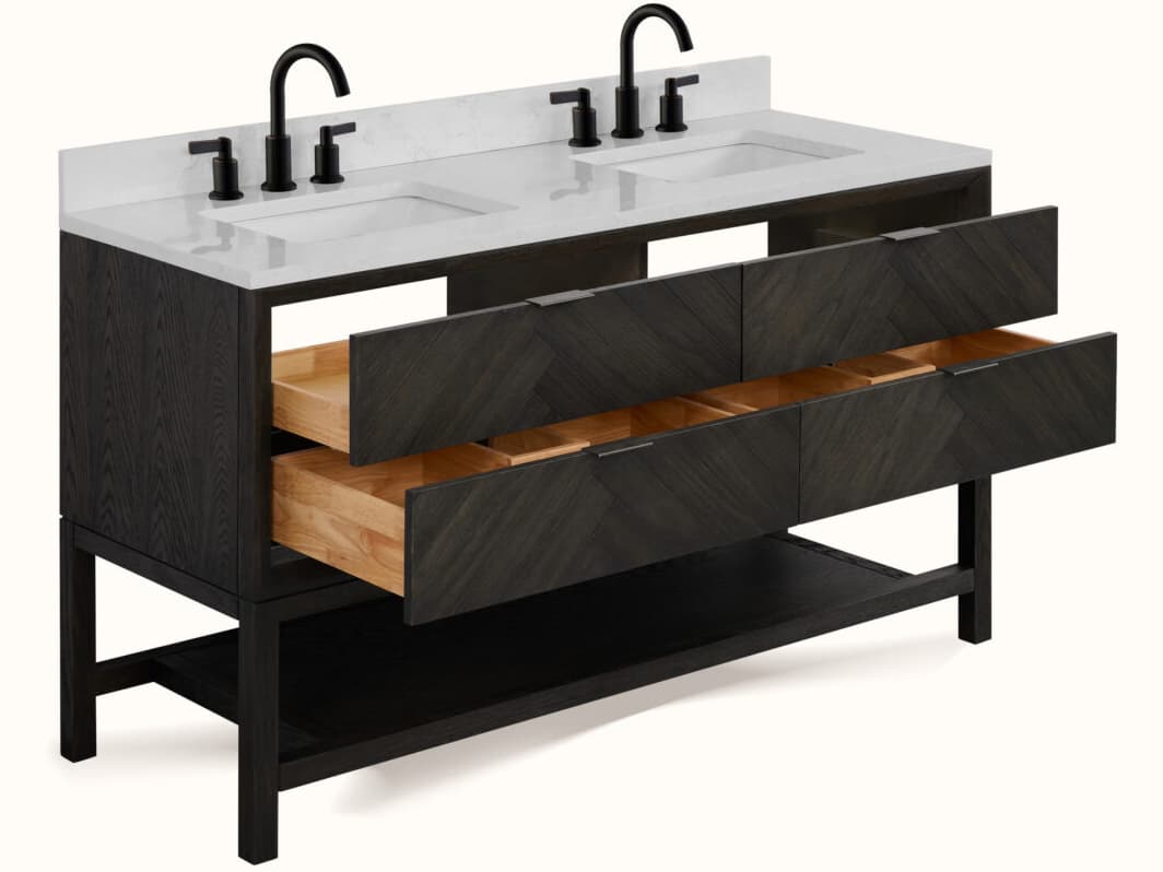 Legion Furniture Wh Series Brown Oak Vanity