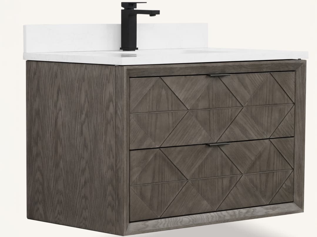 Legion Furniture Wh Series Grey Oak Vanity