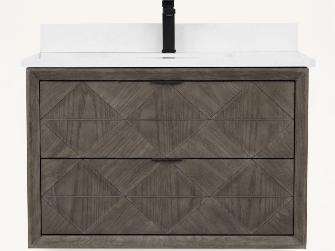 Legion Furniture Wh Series Grey Oak Vanity