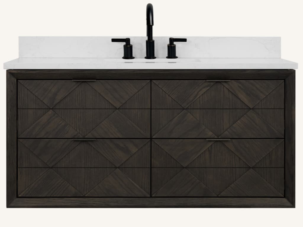 Legion Furniture Wh Series Brown Oak Vanity