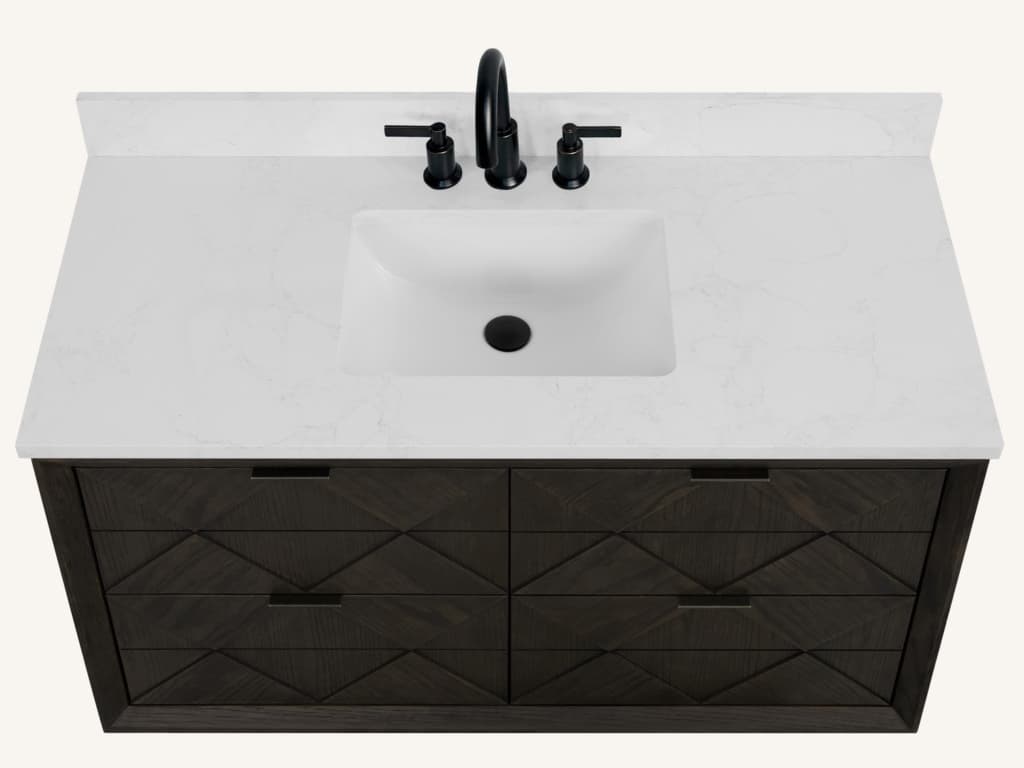 Legion Furniture Wh Series Brown Oak Vanity