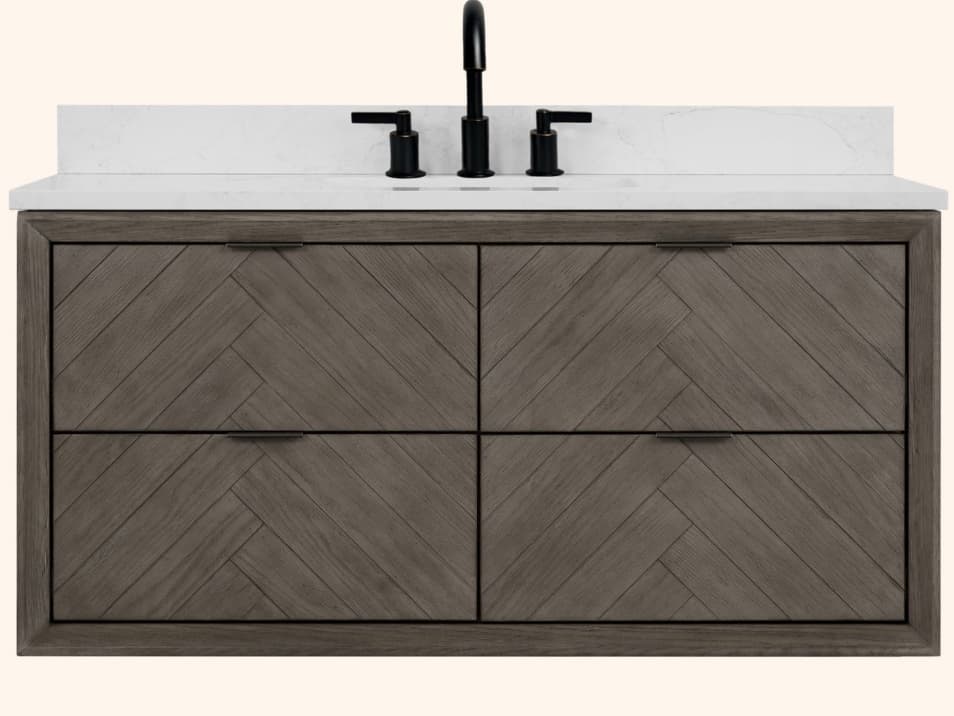 Legion Furniture Wh Series Grey Oak Vanity