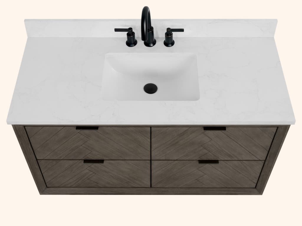 Legion Furniture Wh Series Grey Oak Vanity
