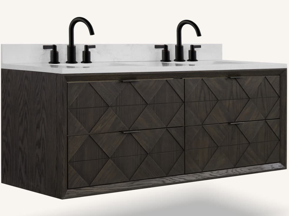Legion Furniture Wh Series Brown Oak Vanity