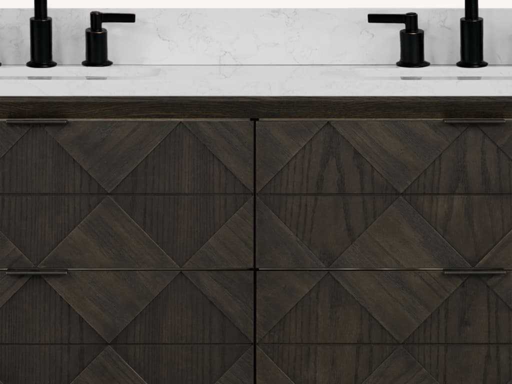 Legion Furniture Wh Series Brown Oak Vanity