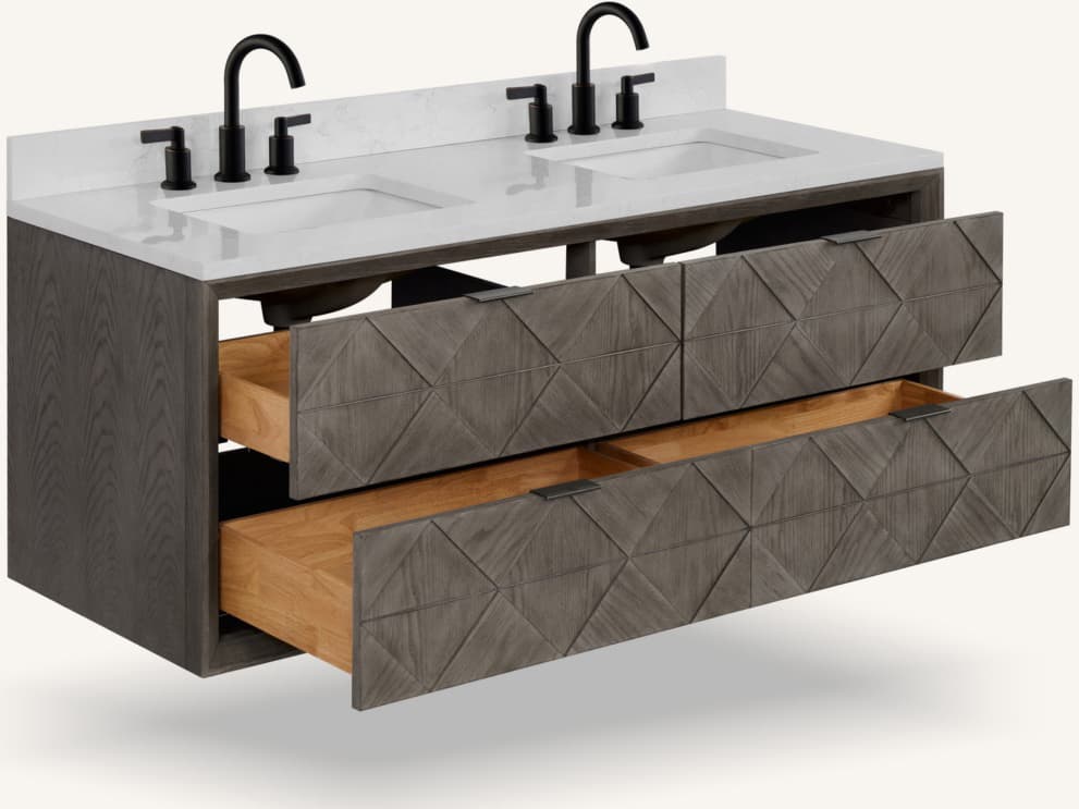 Legion Furniture Wh Series Grey Oak Vanity