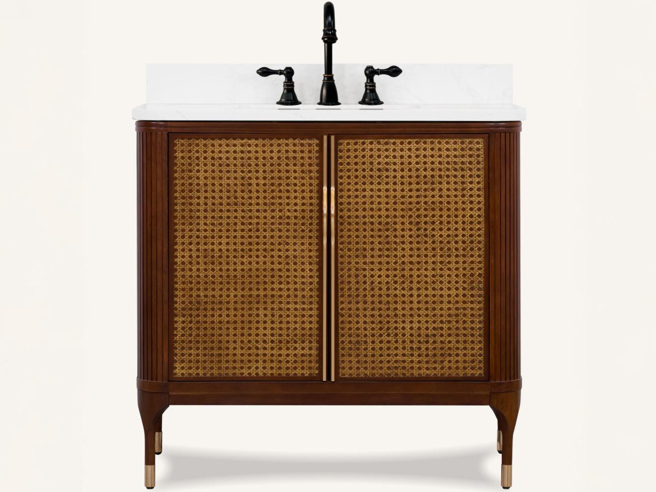 Legion Furniture Wh Series Brown Birch Vanity