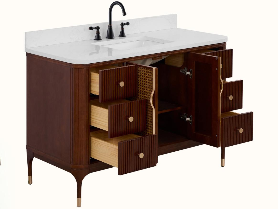 Legion Furniture Wh Series Brown Birch Vanity