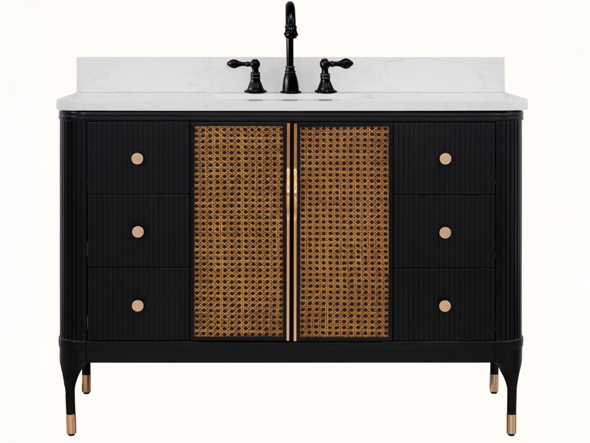 Legion Furniture Wh Series Black Birch Vanity