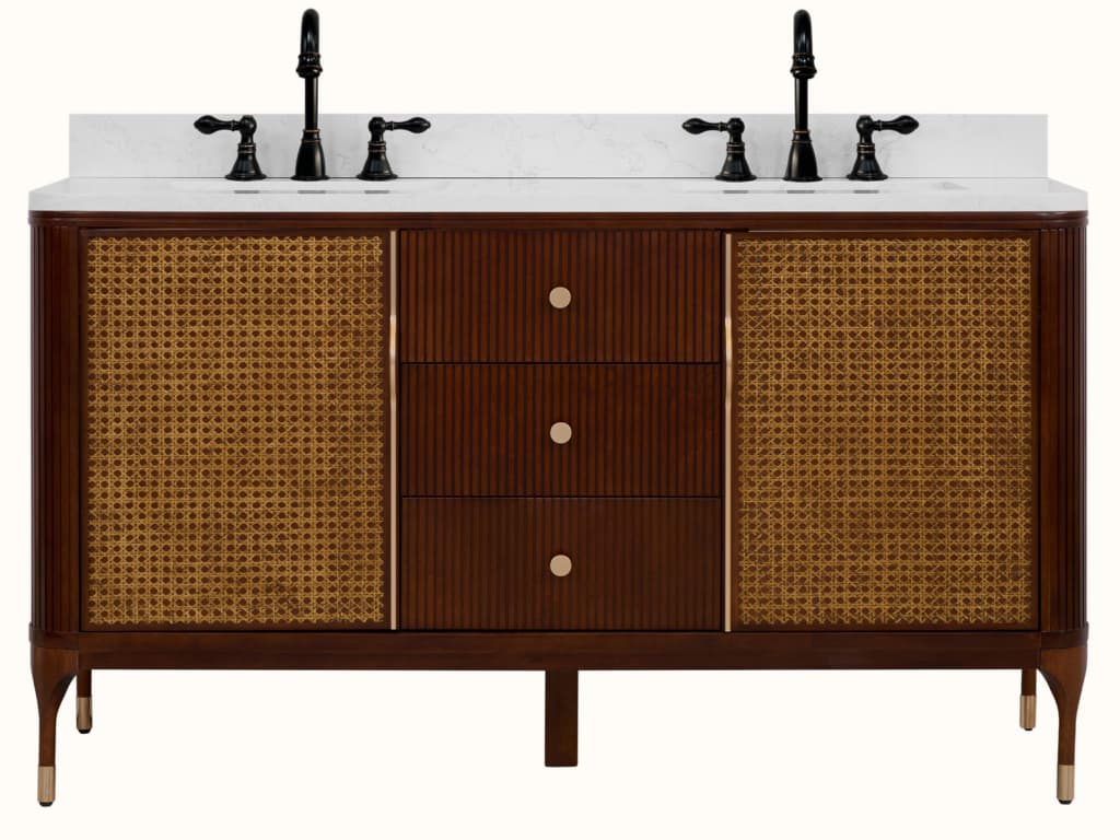 Legion Furniture Wh Series Brown Birch Vanity