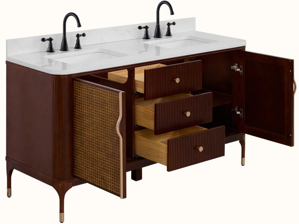 Legion Furniture Wh Series Brown Birch Vanity
