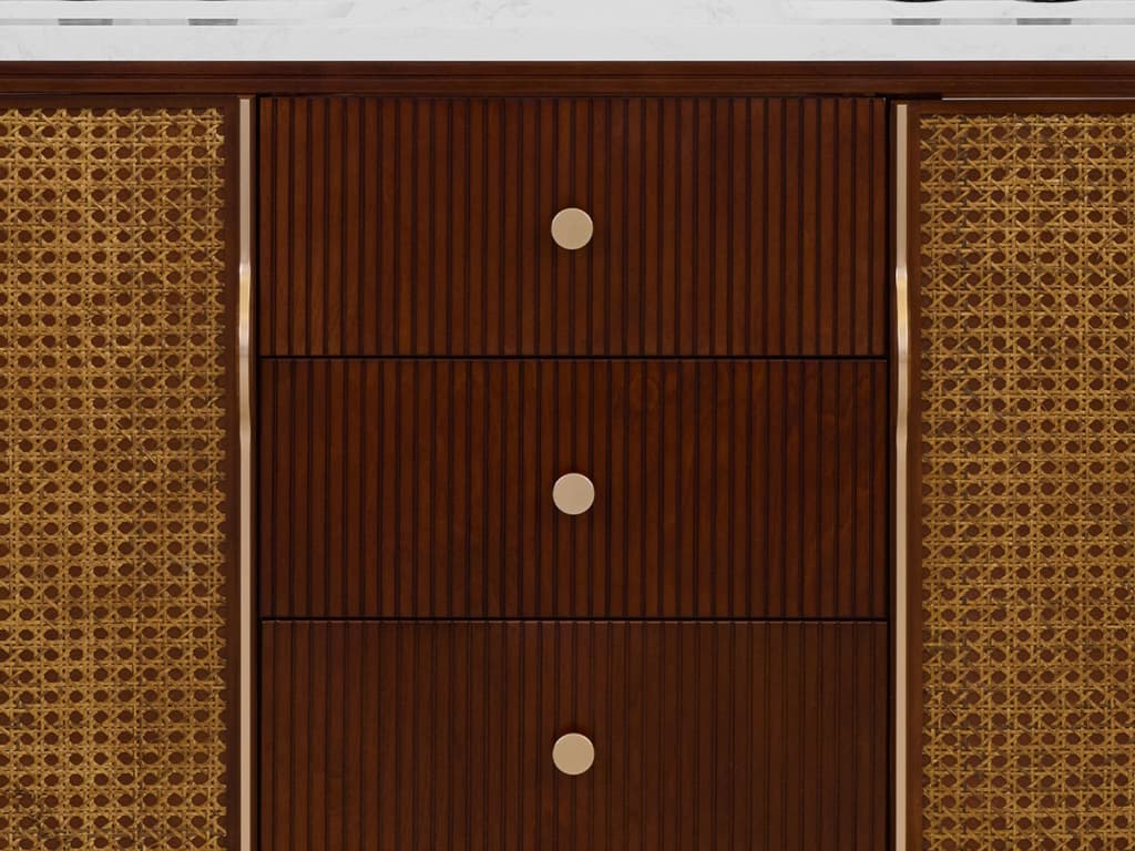 Legion Furniture Wh Series Brown Birch Vanity