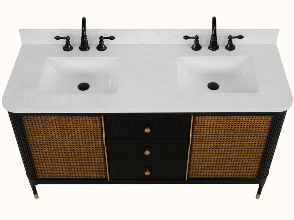 Legion Furniture Wh Series Black Birch Vanity