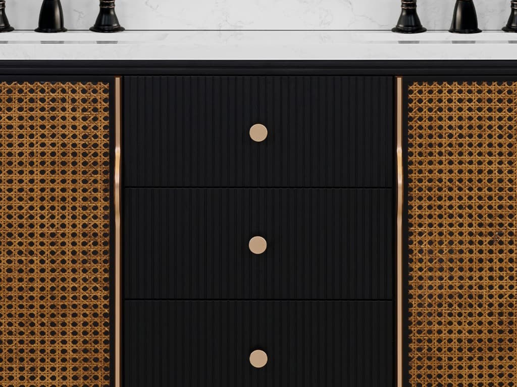 Legion Furniture Wh Series Black Birch Vanity