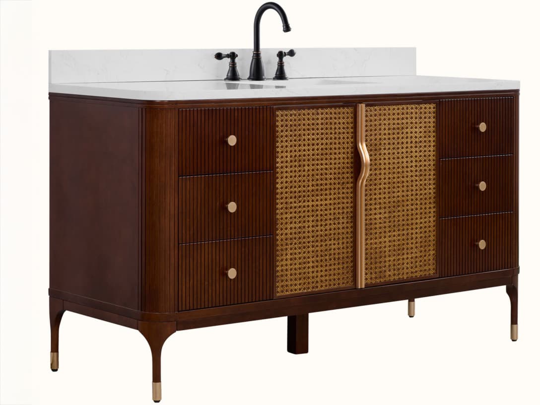 Legion Furniture Wh Series Brown Birch Vanity