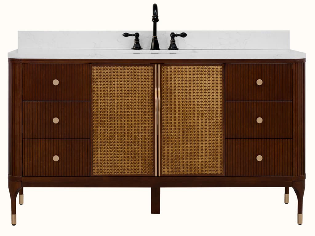 Legion Furniture Wh Series Brown Birch Vanity