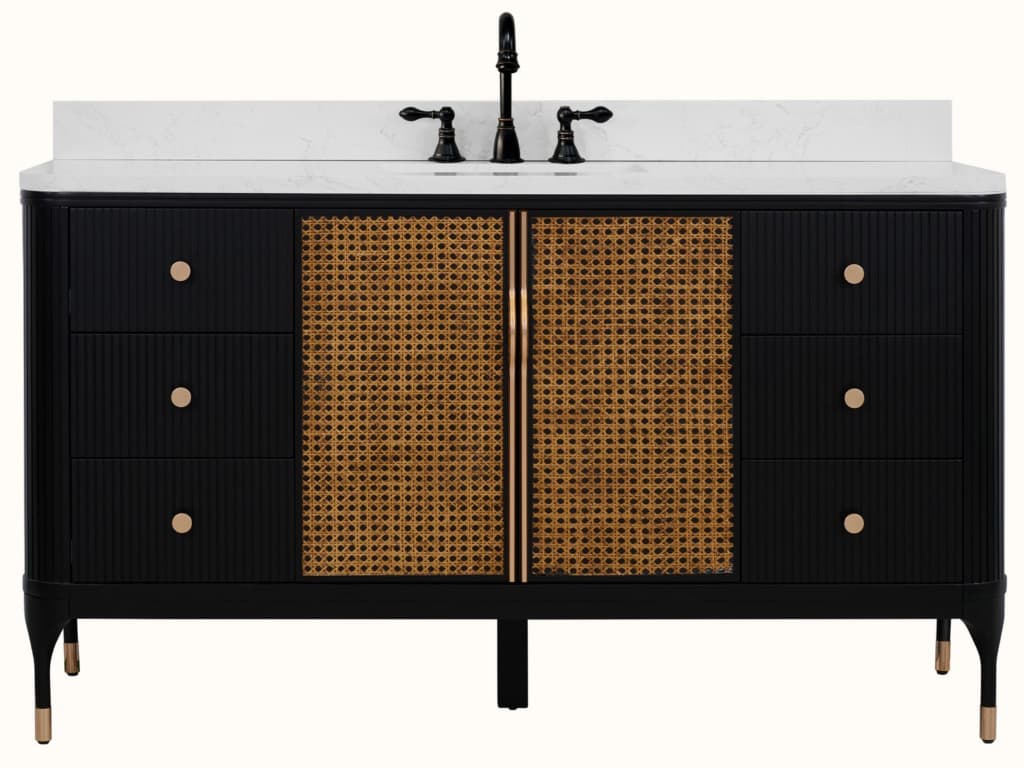 Legion Furniture Wh Series Black Birch Vanity