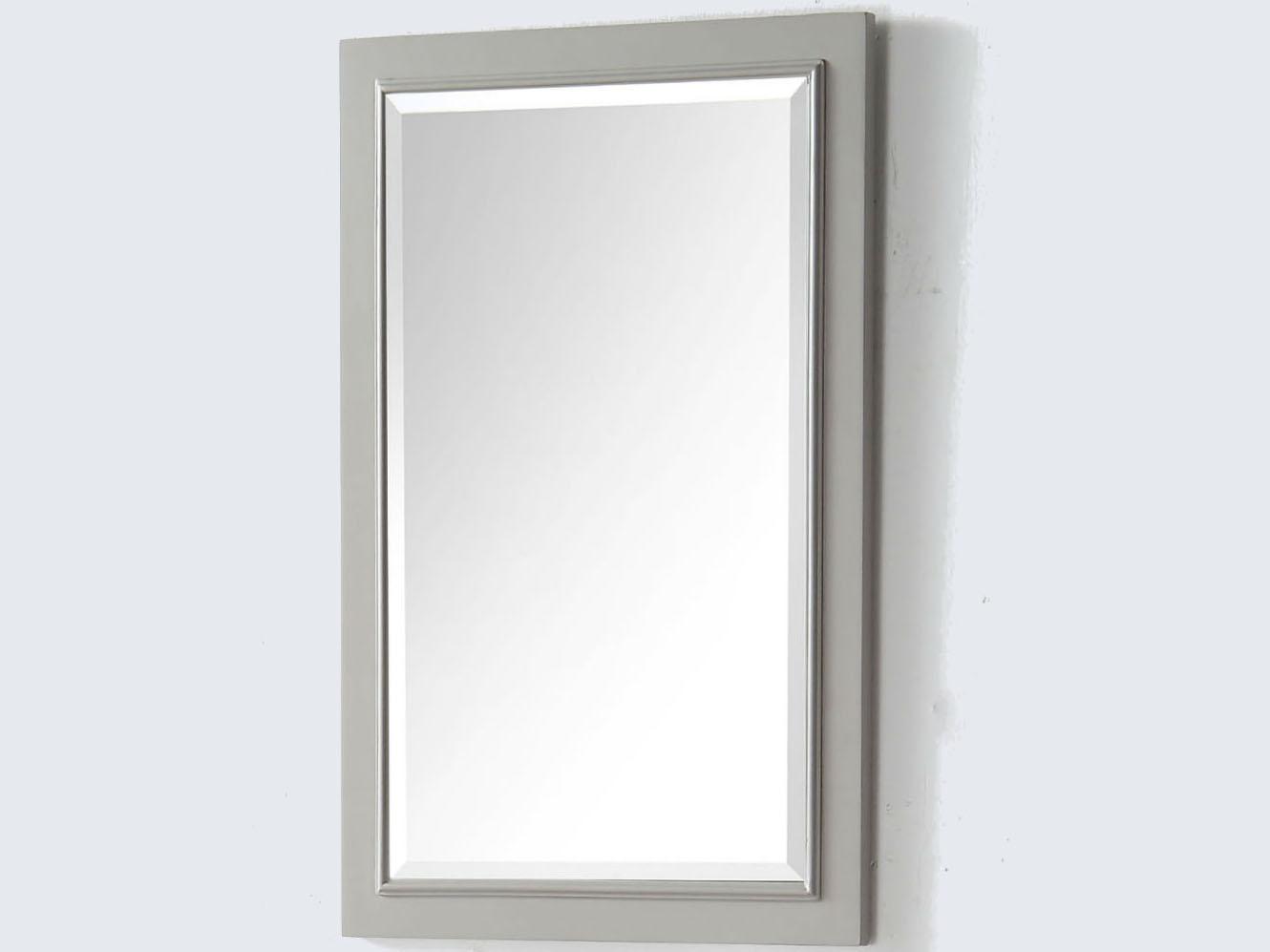 Legion Furniture Wh Series Warm Grey Wall Mirror Rectangular