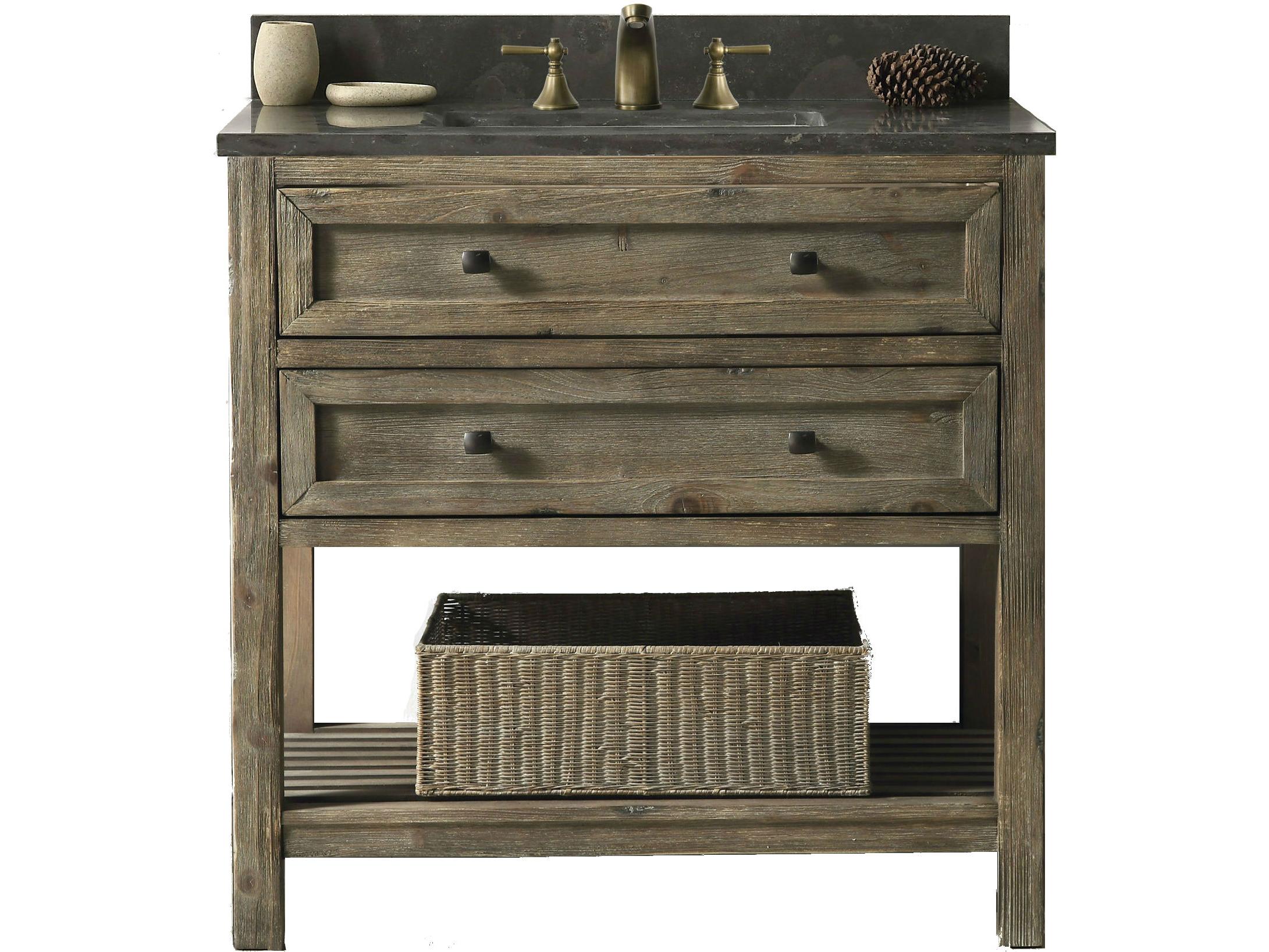 Legion Furniture Wh Series Brown Vanity With Moon Stone Top