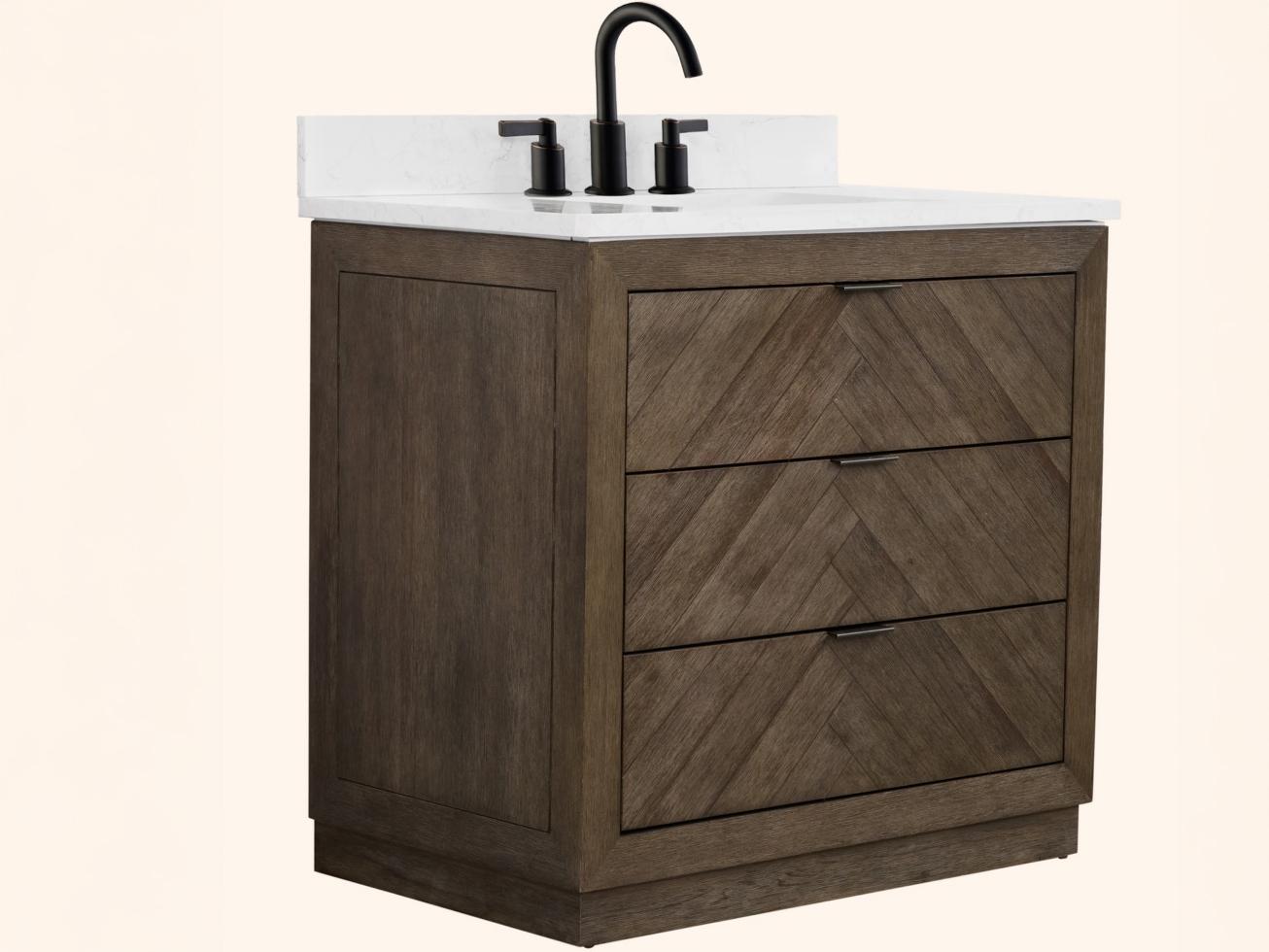 Legion Furniture Wh Series Brown Vanity