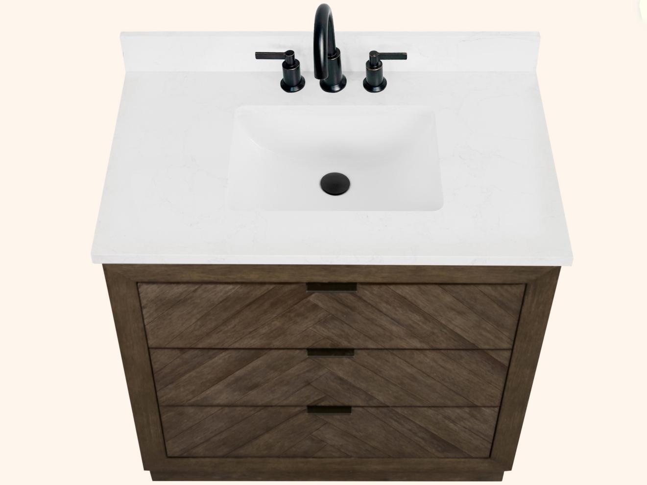 Legion Furniture Wh Series Brown Vanity