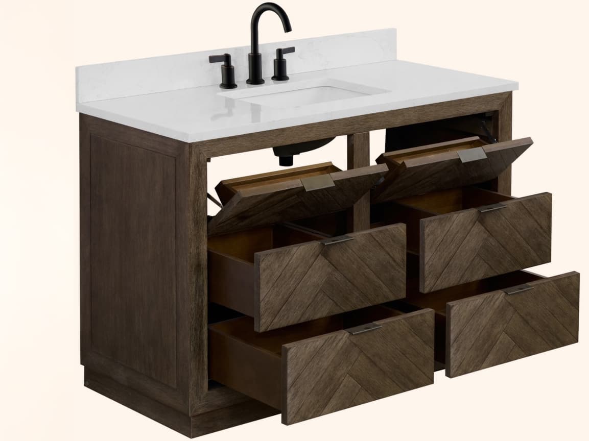Legion Furniture Wh Series Brown Vanity