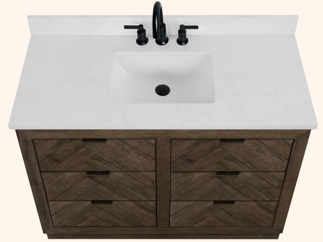 Legion Furniture Wh Series Brown Vanity