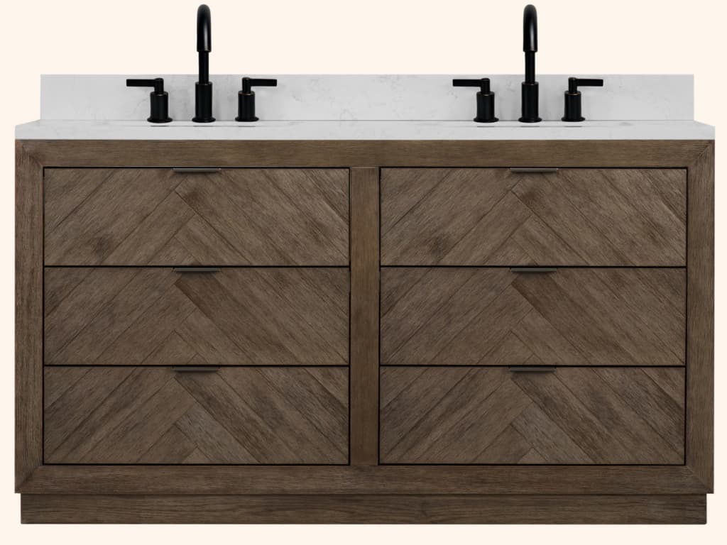 Legion Furniture Wh Series Brown Vanity