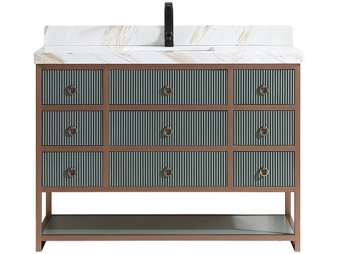 Legion Furniture Wk Series Pewter Green Vanity