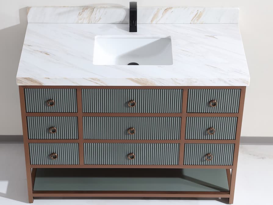 Legion Furniture Wk Series Pewter Green Vanity