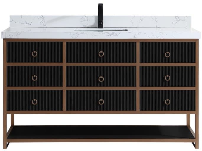 Legion Furniture Wk Series Tricorn Black Vanity