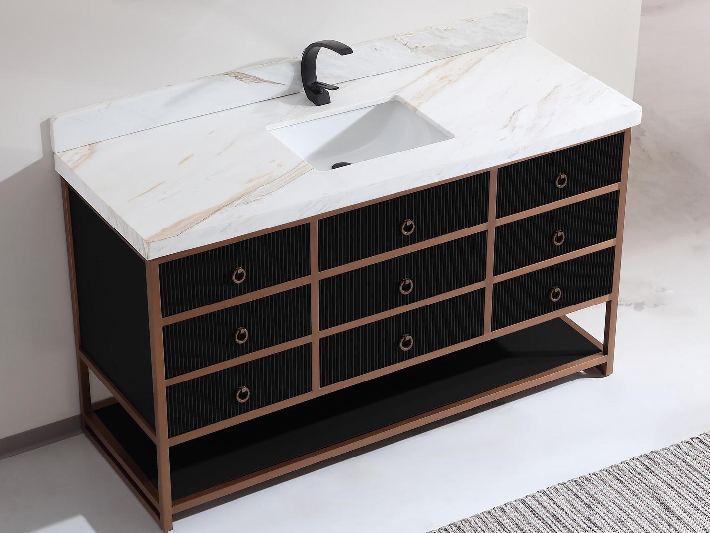 Legion Furniture Wk Series Tricorn Black Vanity