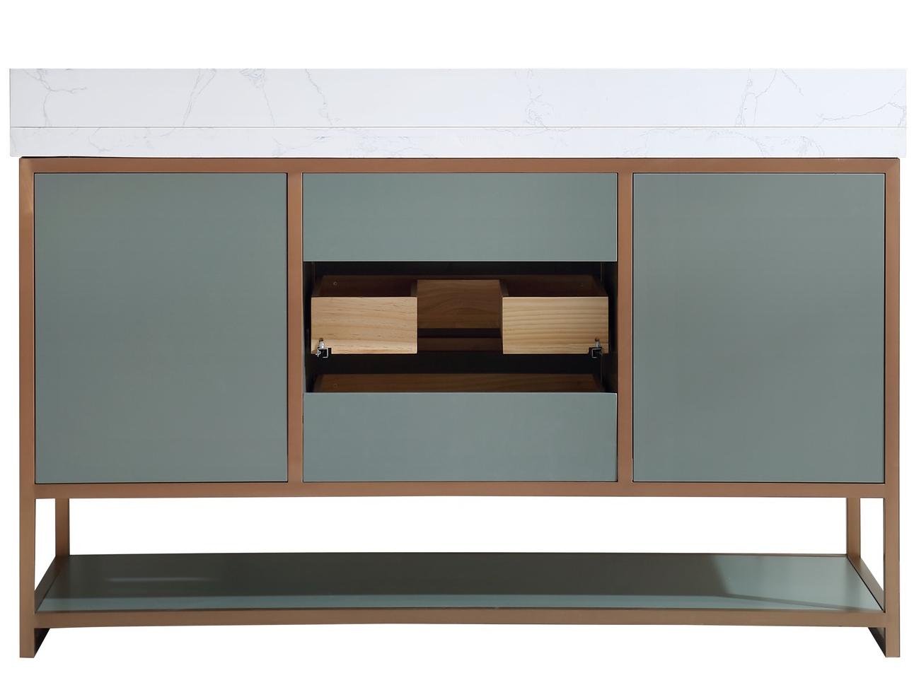 Legion Furniture Wk Series Pewter Green Vanity