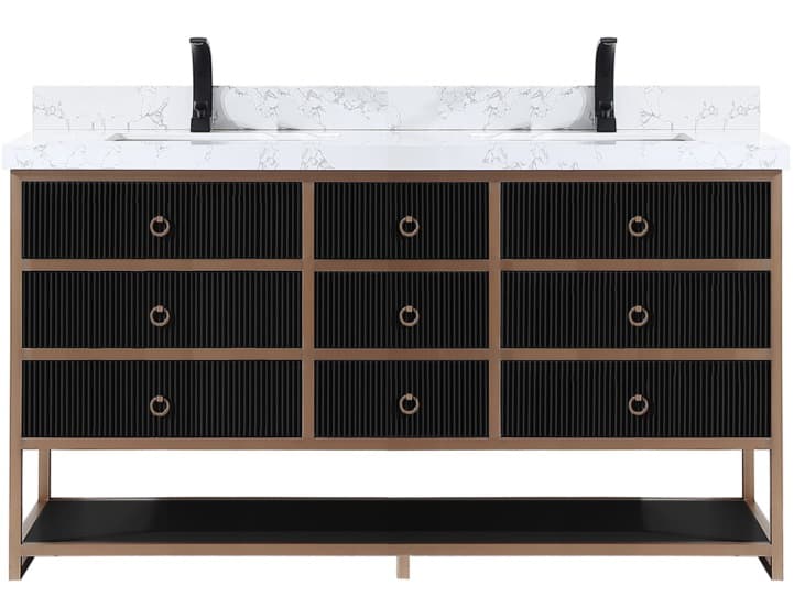 Legion Furniture Wk Series Tricorn Black Vanity